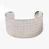316L Surgical Stainless Steel Cuff Bangles BJEW-D454-01C-P-4