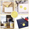 34 Sheets Self Adhesive Gold Foil Embossed Stickers DIY-WH0509-001-4