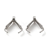 Non-Tarnish 316 Surgical Stainless Steel Pendant Pinch Bails LS-STAS-Q310-04P-1
