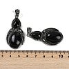 Natural Obsidian Pendants G-I370-08AS-10-3