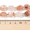 Natural Ferruginous Quartz Beads Strands G-P541-A01-09-4