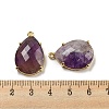 Natural Amethyst Pendants G-M431-10G-08-3