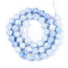 Anti-Tarnish Electroplate Glass Beads Strands GLAA-T025-8mm-12C-2