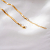 304 Stainless Steel Y-Shaped Snake Chain Lariat Necklaces for Women FZ8531-5