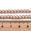 Baking Paint Pearlized Glass Pearl Round Bead Strands X-HY-Q003-4mm-11-4