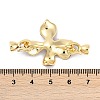 Brass Enamel Fold Over Clasps KK-U043-10G-01-3