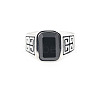 304 Stainless Steel & Obsidian Finger Rings for Men FS-WG9DF95-02-3