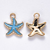 Alloy Enamel Pendants ENAM-S121-023C-1