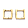 304 Stainless Steel Square Huggie Hoop Earrings STAS-H156-09A-G-1