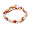 Electroplate Glass Beads Strands EGLA-D300-05-06-2