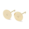 Brass Studs Earrings Finding KK-K383-05A-G-1