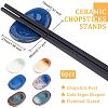 Olycraft 6Pcs 6 Style Ceramic Chopsticks Stands AJEW-OC0003-57-2