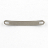 Tarnish Resistant Curved Rectangle 201 Stainless Steel Blank Tag Links connectors STAS-R071-08-2