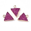 Druzy Resin Pendants RESI-S383-059-B-2