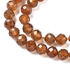 Natural Garnet Beads Strands G-F509-13-4mm-01-3