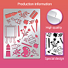 Stainless Steel Cutting Dies Stencils DIY-WH0289-037-3