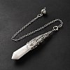 Natural Howlite Dowsing Pendulum Big Pendants G-H285-06P-23-3