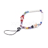 Handmade Lampwork Beaded Mobile Straps for Christmas HJEW-JM00446-05-1