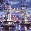 DIY Rectangle Tower Bridge Diamond Painting Kits DIAM-PW0003-020-1
