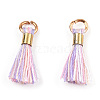 Polycotton(Polyester Cotton) Tassel Pendant Decorations OCOR-S102-25-3