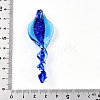 Handmade Gold Sand Lampwork Big Pendants LAMP-T023-09B-3