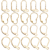 Beebeecraft 40Pcs 4 Style Brass Leverback Earring Findings KK-BBC0010-44-1