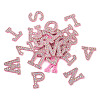 Alphabet Resin Rhinestone Patches DIY-TAC0005-45E-2