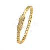 Rack Plating Brass Micro Pave Cubic Zirconia Hinged Bangles BJEW-H624-04G-4