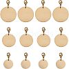 SUPERFINDINGS 12Pcs 3 Style Brass Pendants HJEW-FH0001-11-1