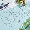 10Pcs 10 Style 304 Stainless Steel Decorative Shoe Chains FIND-AB00058-3