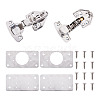 Spritewelry 304 Stainless Steel 8Pcs Hinge Pieces & 2Pcs Hydraulic Hinge FIND-SW0001-03-7