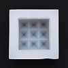 Cuboid DIY Candle Food Grade Silicone Molds with Diamond Shape Ball DIY-B034-12-3