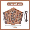 Adjustable PU Leather Cord Bracelet with Cord AJEW-WH0270-433A-2