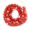 Natural Trochus Shell Mother of Pearl Shell Beads Strands X-SSHEL-T012-06-2