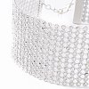 12 Row Crystal Rhinestone Choker Necklace NJEW-F289-02B-P-2