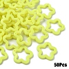 50Pcs Opaque Acrylic Pendants MACR-YW0004-36A-1