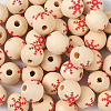 Natural Wooden Beads WOOD-TAC0010-02A-4
