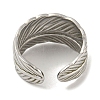 Non-Tarnish 304 Stainless Steel Open Cuff Ring RJEW-C067-15P-3