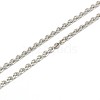 Fashionable 304 Stainless Steel Cable Chain Necklace Making STAS-A028-N081P-2