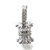 Brass Micro Pave Cubic Zirconia Donut Bails LS-KK-U061-17P-1