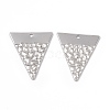 Non-Tarnish 304 Stainless Steel Pendants STAS-B031-20P-2