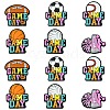 12Pcs 6 Styles Silicone Beads SIL-CJ0003-12-1
