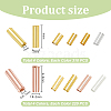 2120Pcs 8 Style Plated Glass Round Bugle Beads SEED-AR0001-12-2