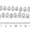 Transparent Electroplate Glass Beads Strands EGLA-P062-01A-PL01-4