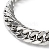 Tarnish Resistant 304 Stainless Steel Cuban Link Chains Bracelets for Men & Women BJEW-D031-12P-2