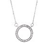 Circle Shape Brass Pendants Necklaces NJEW-BB63446-A-1
