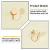 16Pcs Brass Spiral Pad Ear Cuff Findings EJEW-HS0001-24G-4