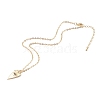 Brass Micro Pave Cubic Zirconia Pendant Necklaces NJEW-JN03387-2