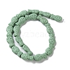 Fish Dyed Natural Lava Rock Beads Strands G-O126-01A-06-2