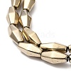 Electroplate Synthetic Magnetic Hematite Beads Strands G-E602-05-3